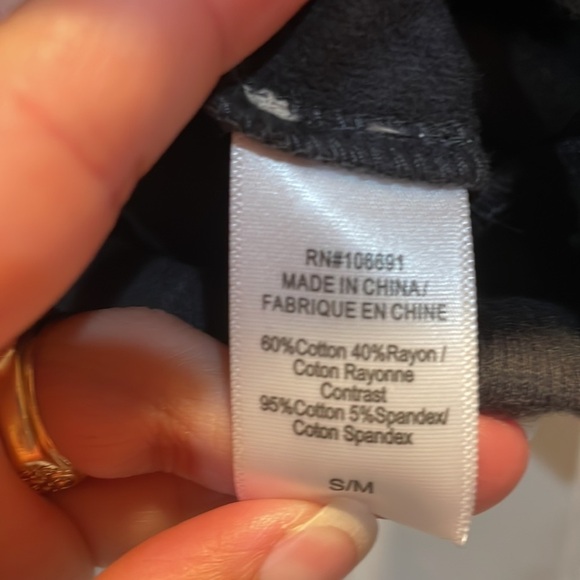 Nwot! Young Fabulous & Broke Charcoal Dolman Snap Sleeve Cocoon Hoodie S/M - Picture 8 of 8